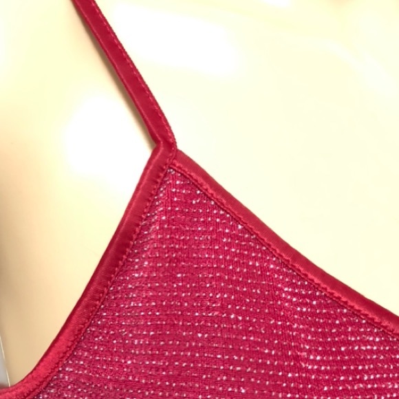 Express; Red shimmer tank top. - Picture 8 of 8